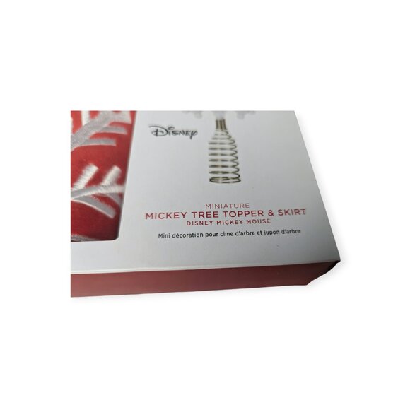 2021 Hallmark Keepsake Disney Miniature Mickey Tree Topper & Skirt Mickey Mouse - Picture 4 of 15